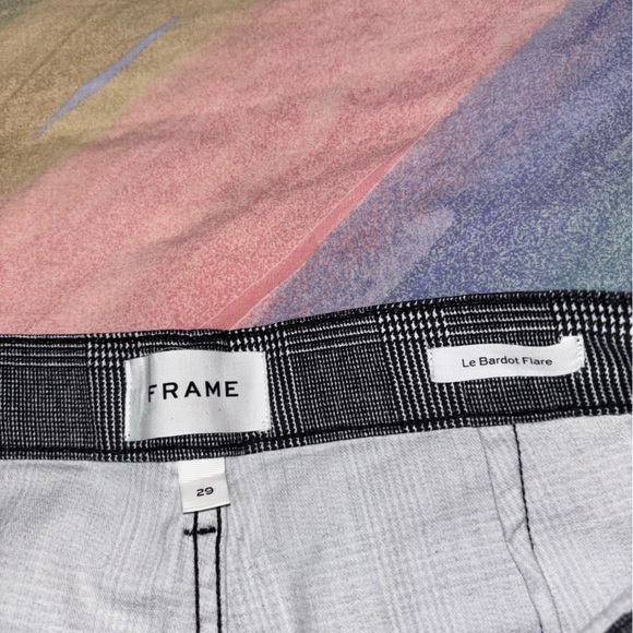 FRAME le bardot flare pant in noir multi women’s size 29 - Picture 7 of 11